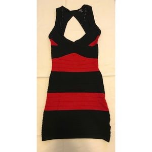 Black and red Guess dress